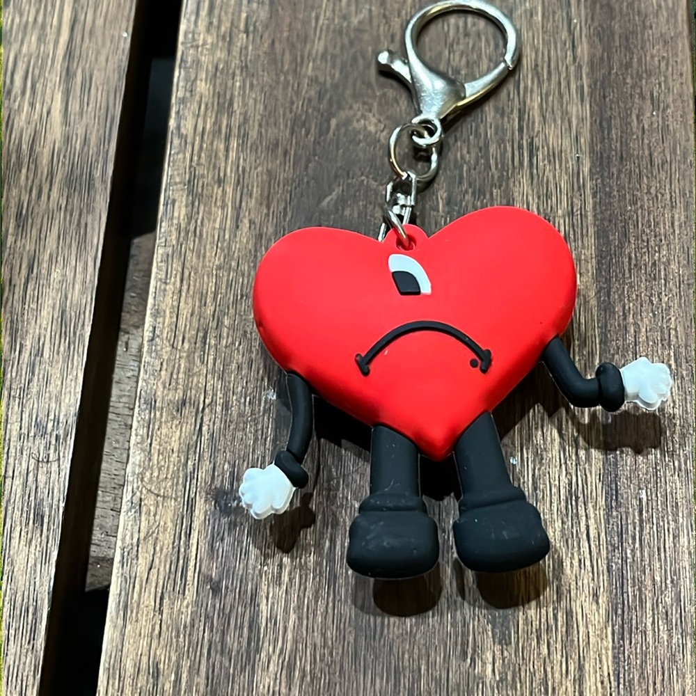 Bad Bunny’s Inspired Heart Keychain